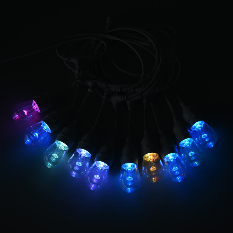 S14 pixel szinten vezérelhető RGB meleg fehér függő lámpák