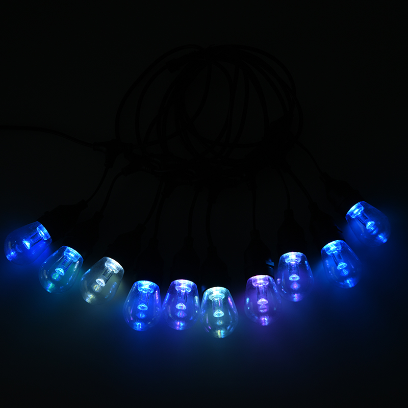 S14 pixel szinten vezérelhető RGB meleg fehér függő lámpák