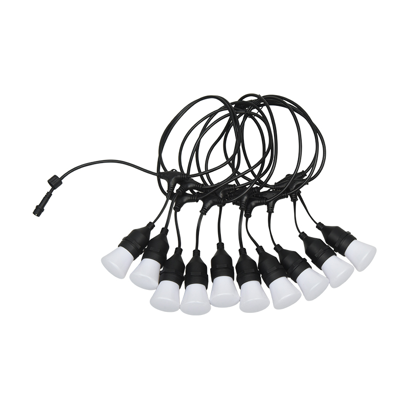 C45 függő E27 típusú spirális RGB szinkronizált villogó lámpák